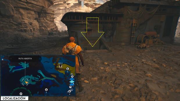 Star Wars Jedi: Survivor - Agujero para bajar a las Cuevas de Phon'qi