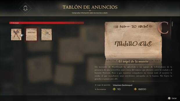 Final Fantasy XVI - Escorias: Tablón de anuncios