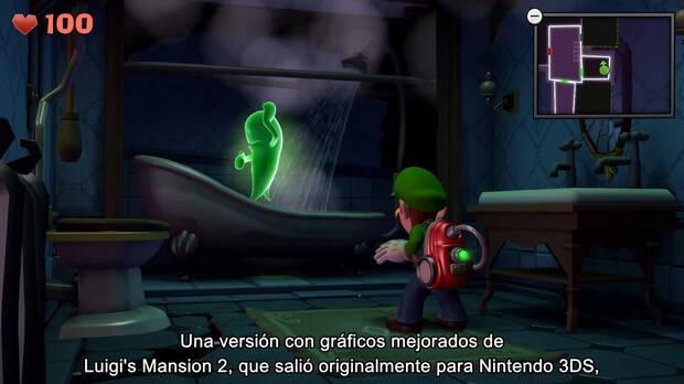 Captura de la remasterizacin de Luigi's Mansion 2 para Switch.