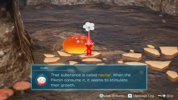 Varios Pikmin pueden utilizar una gota de n�ctar para mejorar sus capacidades.