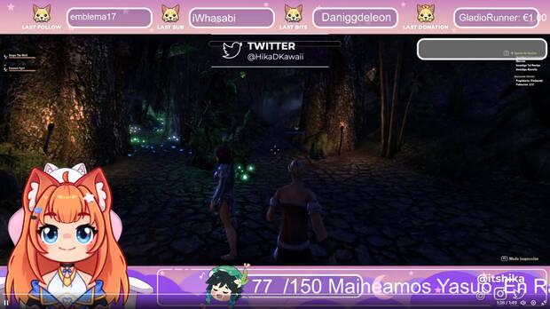 En ocasiones, sobre todo cuando está enferma, Hika utiliza una vtuber.