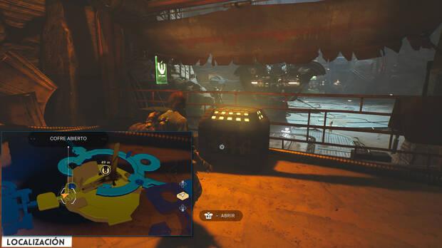 Star Wars Jedi: Survivor - Localización del cofre 17 en Hangar oculto de Jedha