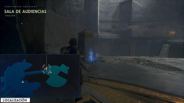 Star Wars Jedi: Survivor - Localización del banco de datos 06 en Tanalorr
