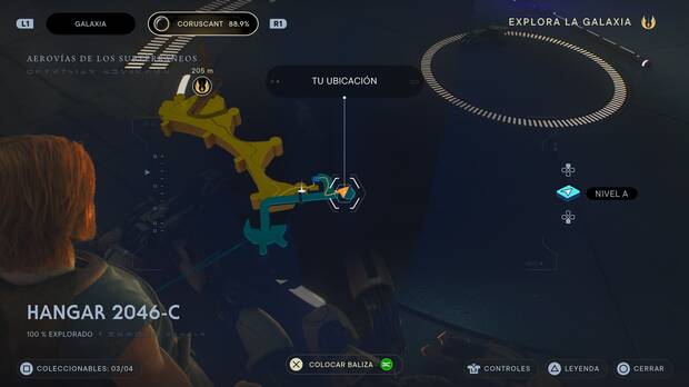 Star Wars Jedi: Survivor - Localización en el mapa del enemigo legendario D-L1T