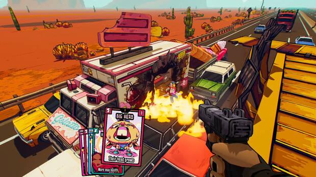 Parece imposible, pero la mezcla de shooter exigente y deck building funciona.