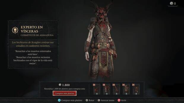 Diablo 4 - Para qué se utiliza el Platino