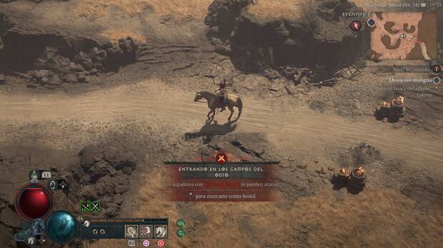 Diablo 4 - Detalles de los Campos de odio