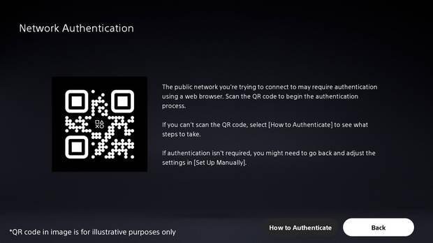 PlayStation Portal usar un QR para conectarse a Wi-Fi pblica