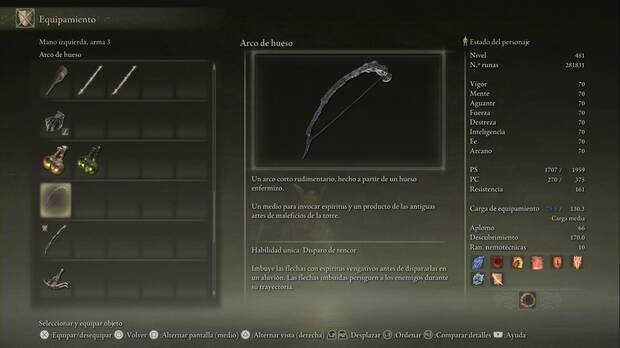 Elden Ring: Shadow of the Erdtree - Arco de hueso