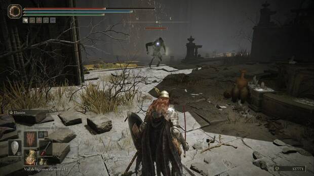 Elden Ring: Shadow of the Erdtree - Belurat, asentamiento de la torre: sombra grande cerca de la fuente