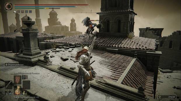 Elden Ring: Shadow of the Erdtree - Belurat, asentamiento de la torre: pájaros escupefuego de los tejados