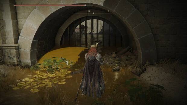 Elden Ring: Shadow of the Erdtree - Belurat, asentamiento de la torre: hombres mosca tras la reja de la cascada