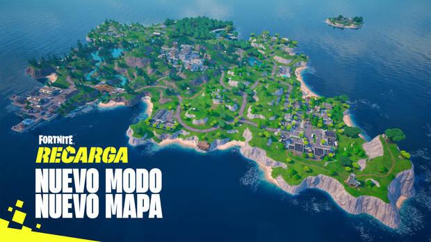Fortnite nuevo mapa de Recarga