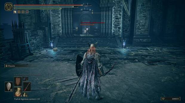Elden Ring: Shadow of the Erdtree - Castillo de Ensis: Moonrithyll, caballera cariana en las escaleras del Castillo de Ensis