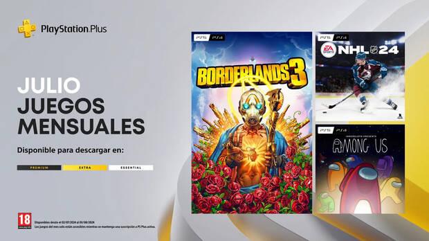 Juegos de julio 2024 de PS Plus Essential.