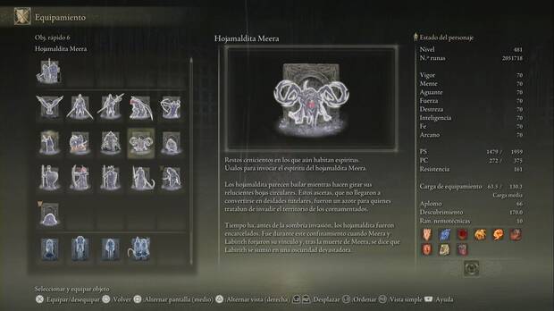 Elden Ring: Shadow of the Erdtree - Invocación de Hojamaldita Meera