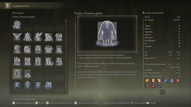 Elden Ring: Shadow of the Erdtree - Taylew, el herrero gólem