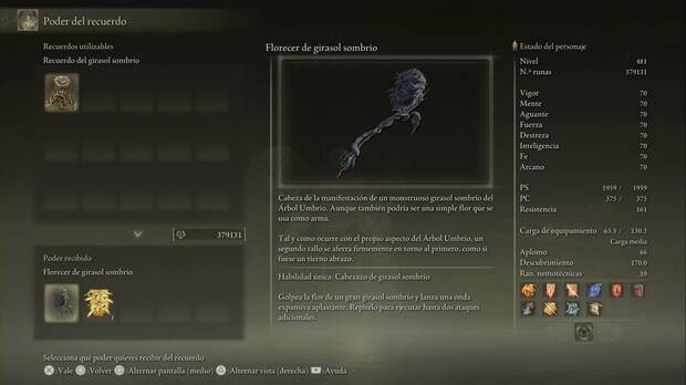 Elden Ring: Shadow of the Erdtree - Florecer de girasol sombrío