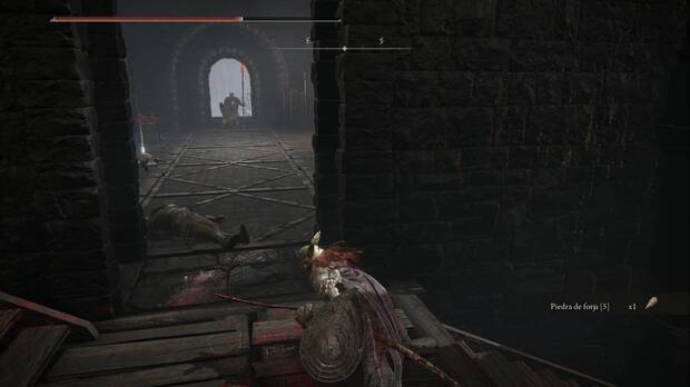 Elden Ring: Shadow of the Erdtree - Fortaleza Sombra: desvo hacia la derecha al subir las escaleras desde la Fortaleza Sombra