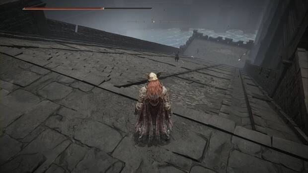 Elden Ring: Shadow of the Erdtree - Fortaleza Sombra: rampa hacia el lugar de Gracia Plaza de la puerta principal
