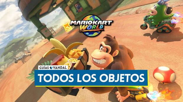 Guía de Mario Kart World - Todos los nuevos y viejos objetos y sus usos