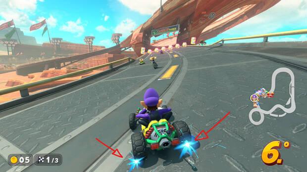 Mario Kart World - Cómo realizar la técnica de los saltos cargados