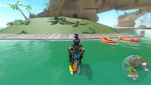 Mario Kart World - Localización panel 02 de Playa Koopa