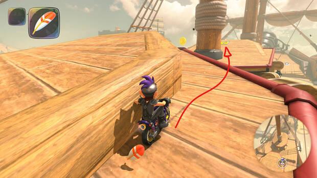 Mario Kart World - Localización panel 02 de Fortaleza Aérea