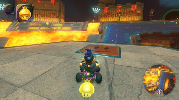 Mario Kart World - Localización panel 01 de Castillo de Bowser