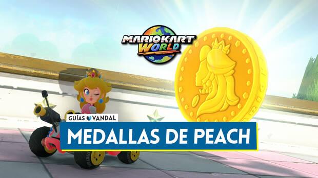 Mario Kart World - Todas las Medallas de Peach y dónde conseguirlas