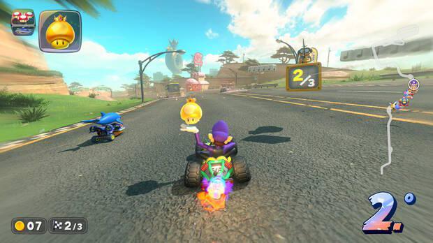 Mario Kart World - Ir más deprisa y ganar velocidad con objetos