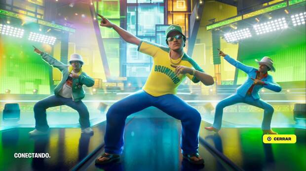 Fortnite Battle Royale - Pantalla de carga del Pase Musical de Bruno Mars