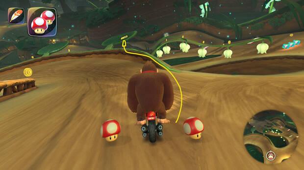 Mario Kart World - Localización panel 04 de Aldea Arbórea