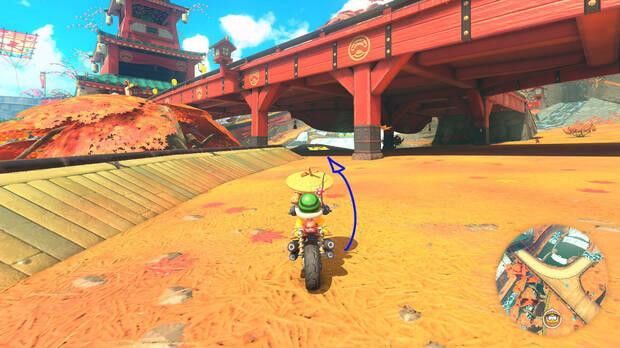 Mario Kart World - Localización panel 02 de Cascadas Cheep Cheep