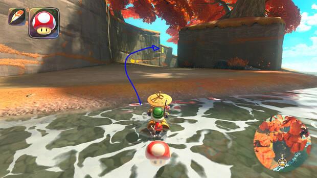 Mario Kart World - Localización panel 04 de Cascadas Cheep Cheep