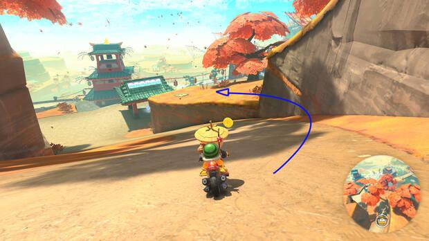 Mario Kart World - Localización panel 05 de Cascadas Cheep Cheep