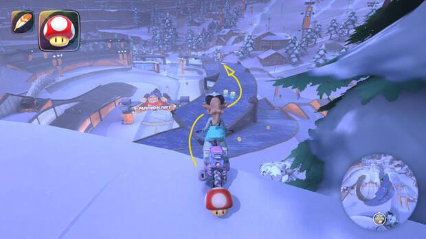 Mario Kart World - Localización panel 04 de DK Alpino