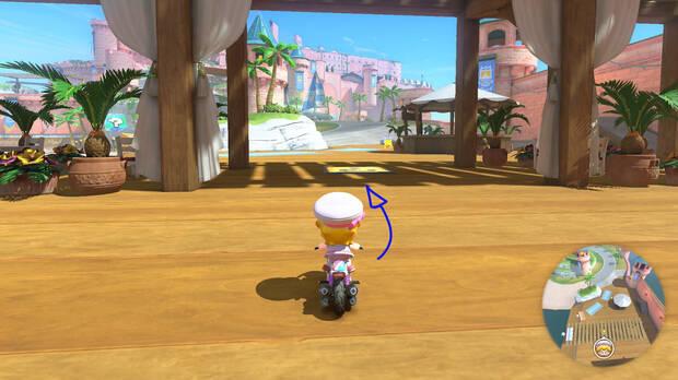 Mario Kart World - Localización panel 03 de Playa Peach