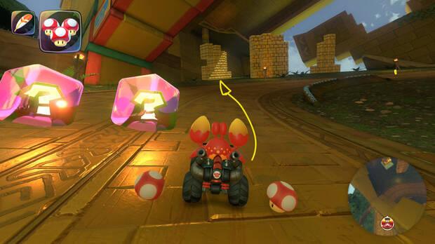 Mario Kart World - Localización panel 01 de Templo del Bloque ?