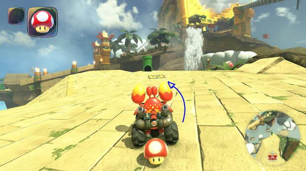 Mario Kart World - Localización panel 03 de Templo del Bloque ?