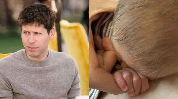 Sam Altman y su bebé