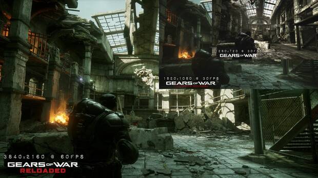 Una comparativa oficial sobre las resoluciones del juego, desde el original en Xbox 360 a la actualización 'Ultimate' de Xbox One y la nueva, 'Reloaded'.