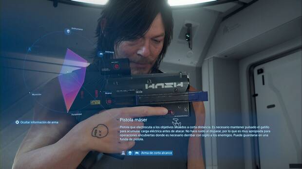 Death Stranding 2 - Armas, Pistola máser