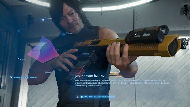 Death Stranding 2 - Armas, Fusil de asalto [MU] nv.1