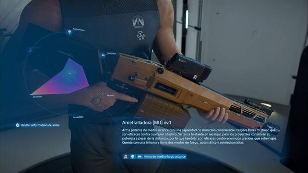 Death Stranding 2 - Armas, Ametralladora [MU] nv.1