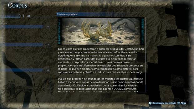 Death Stranding 2 - Equipamiento y herramientas, Cristales quirales