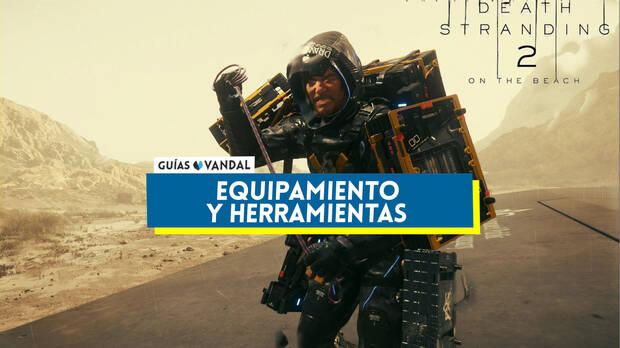 Death Stranding 2 - Portada del nodo de equipación y herramientas