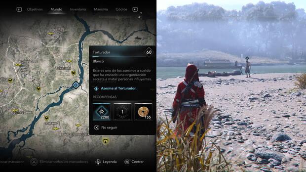 Assassin's Creed Shadows - Localización del objetivo Torturador de la organización Asesinos del río Seta