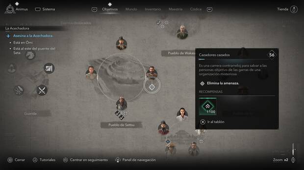 Assassin's Creed Shadows - Localización misión secundaria Cazadores cazados