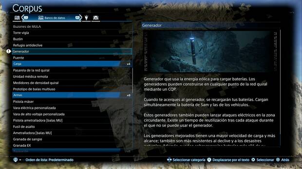 Death Stranding 2 - CQP y estructuras, Generador